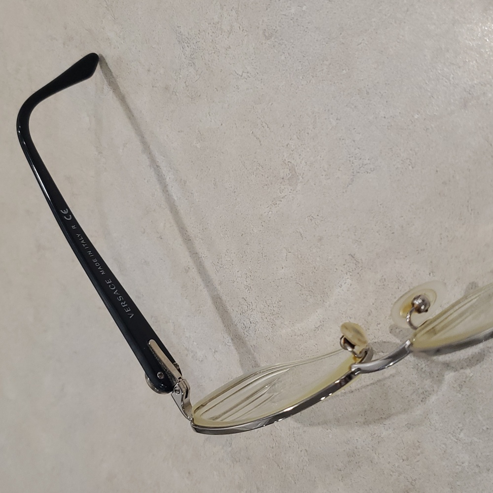 Vintage Versace Eyeglass Frames Glasses with Medusa & Swarovski Crystals - Picture 12 of 15